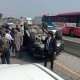 Imran Khan convoy car over-turns on motorway