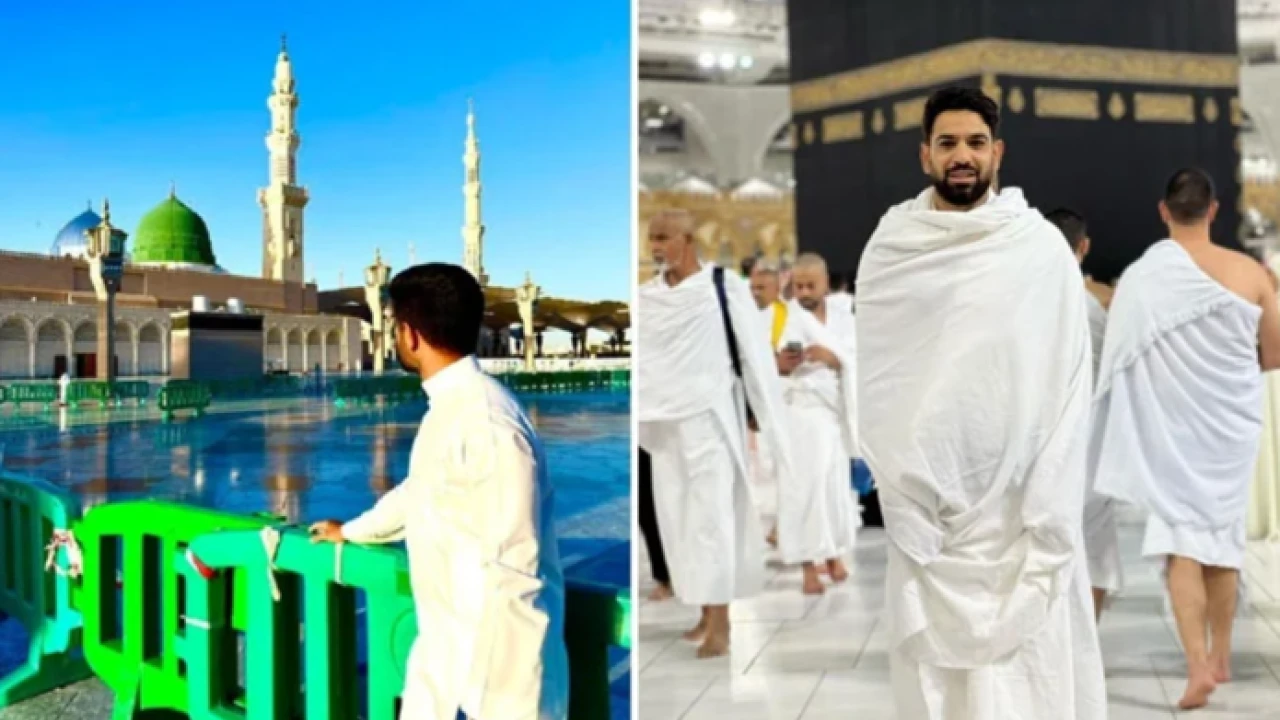 Babar shares picture from Masjid Nabwi, Haris from Masjid Al Haram