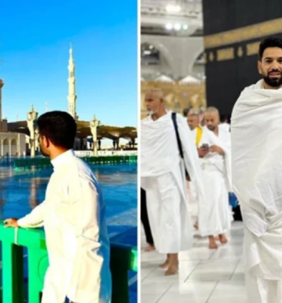 Babar shares picture from Masjid Nabwi, Haris from Masjid Al Haram