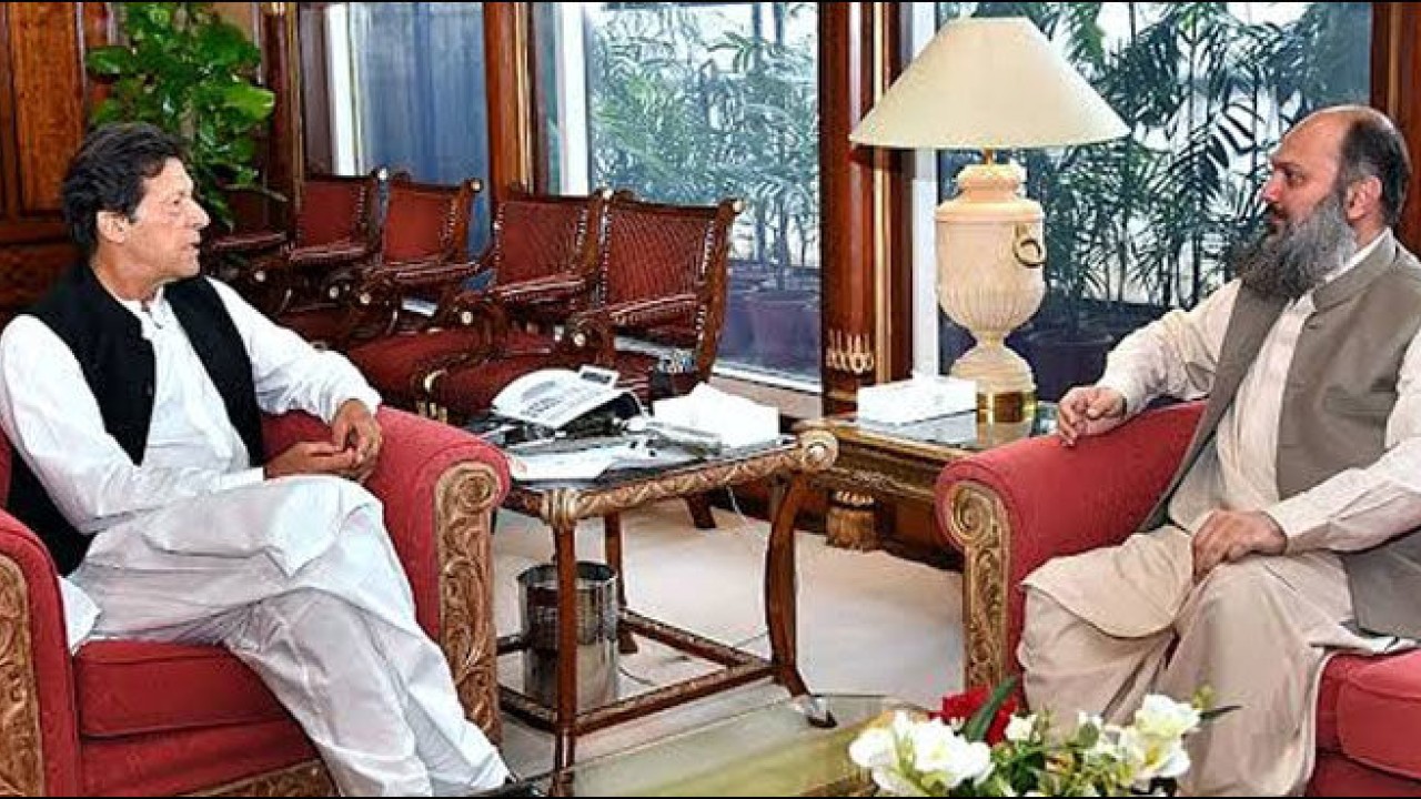 وزیر اعظم عمران خان سے وزیر اعلیٰ بلوچستان جام کمال کی ملاقات