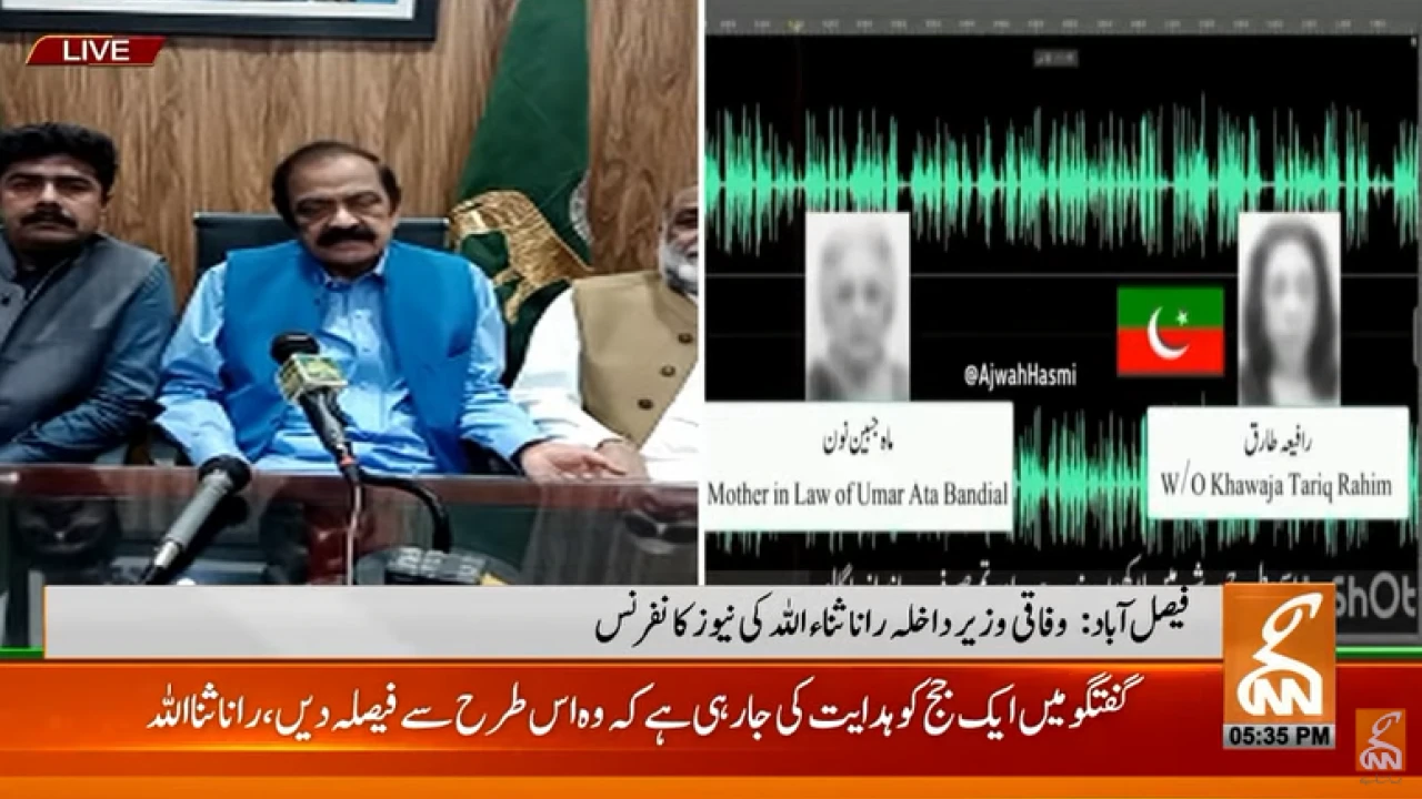 Those mentioned in alleged audio leak should step down: Rana Sanaullah