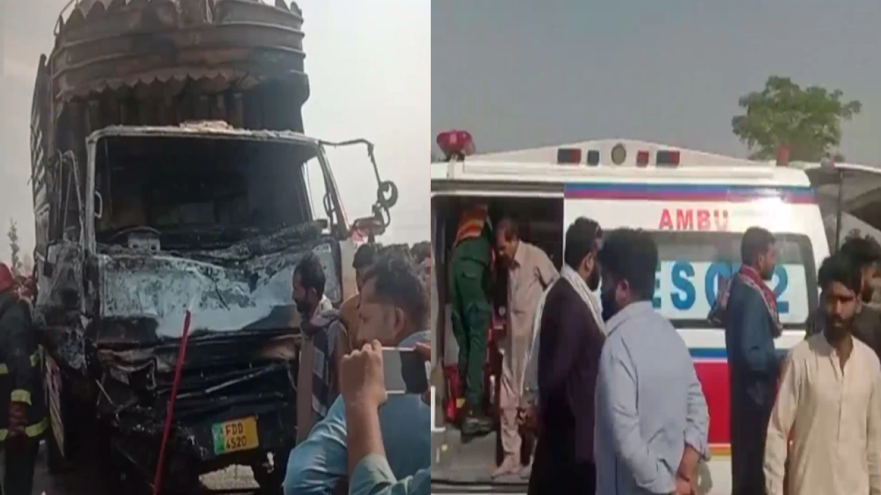 Seven killed in truck-van horrible collision in Gojra