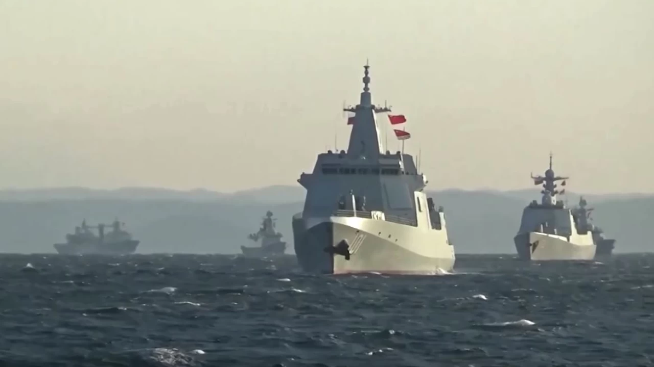 10 navy ships of China and Russia sail through Japan strait: Tokyo