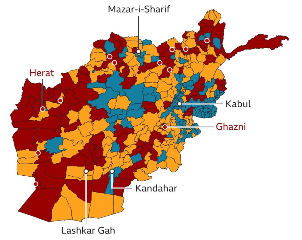 After Ghazni and Heart, Taliban claims to have seized Afghanistan’s ...