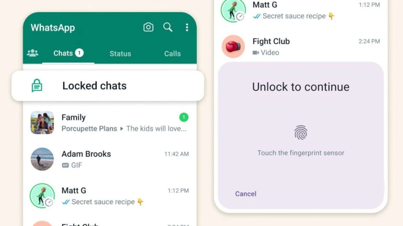 WhatsApp enables users to lock their chats