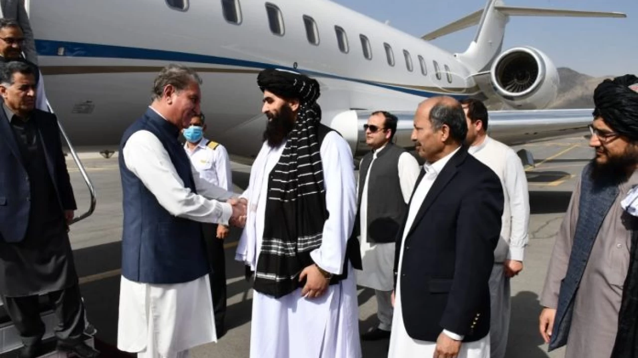 FM Qureshi meets Taliban government in Kabul