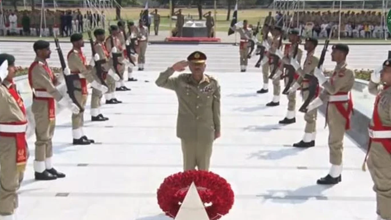 Ceremony of Pakistan Martyrs Day being held at GHQ
