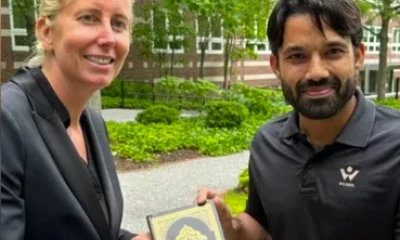 Mohammad Rizwan gifts Holy Quran to Harvard Business School teacher