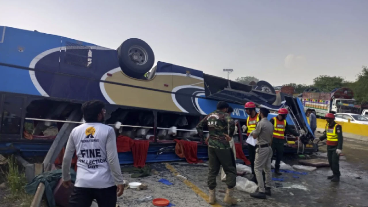 At least 13 died, 25 others injured in tragic bus accident near Kallar Kahar