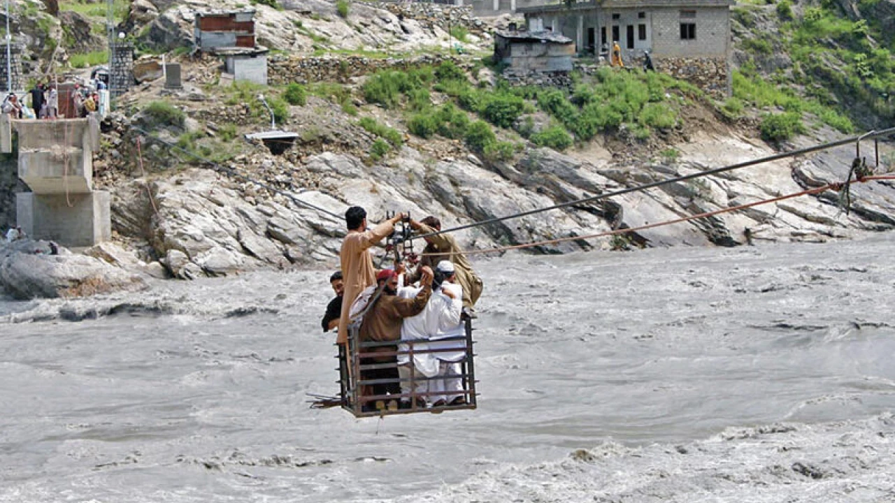 Mother, son fall into Swat River from a chair lift