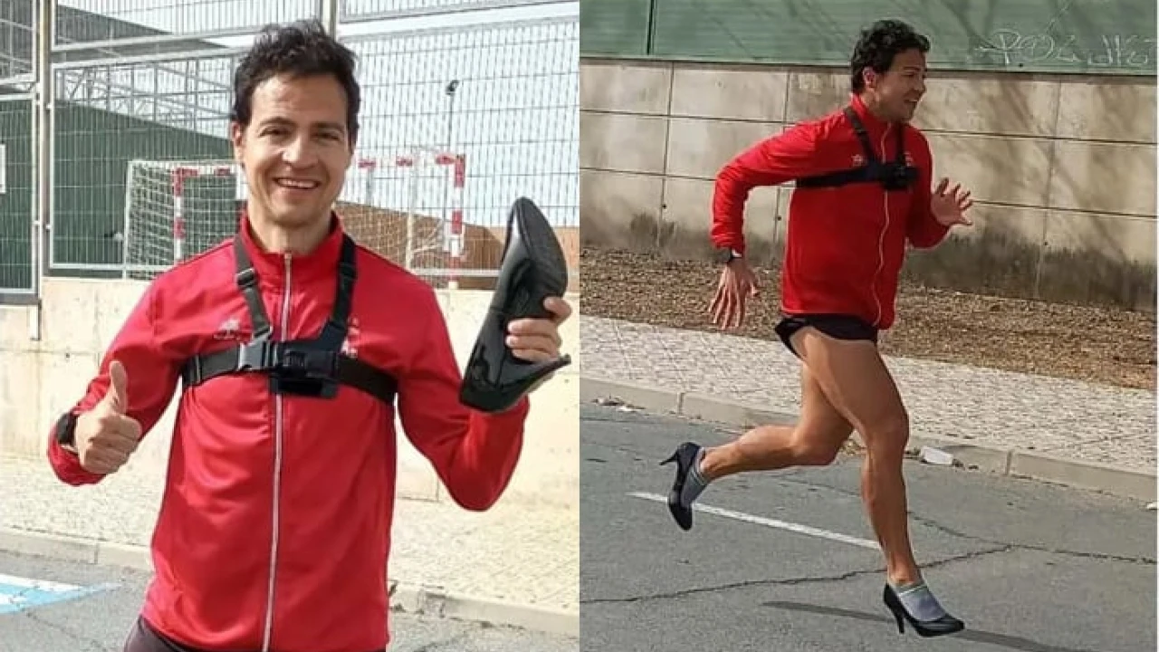 Spanish man sets world record for 100-meter with high heels