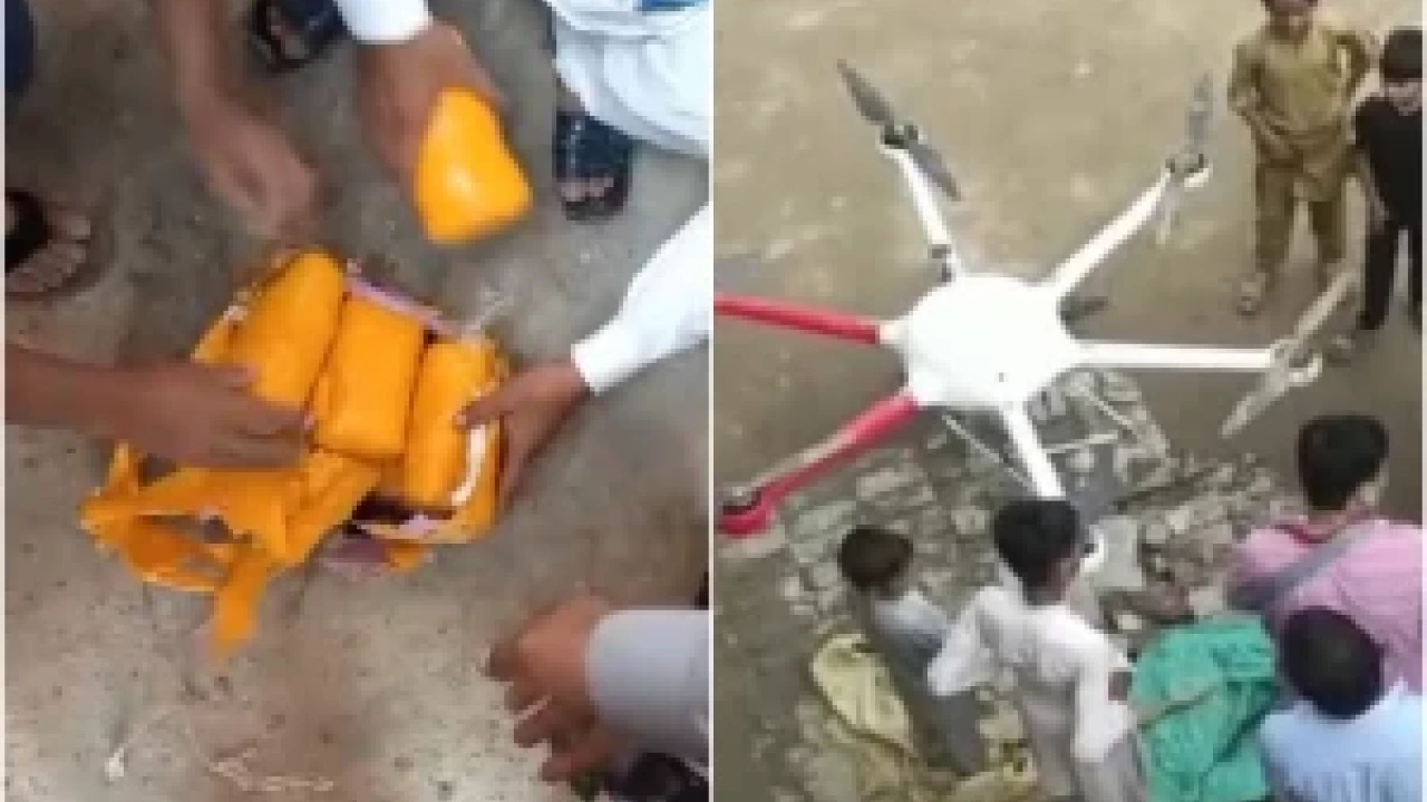 Multi-million rupee drug-loaded drone crashes in Lahore