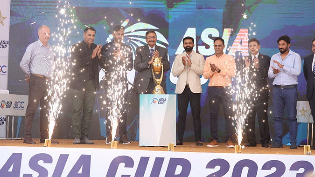 PCB Unveils Asia Cup Trophy In Lahore