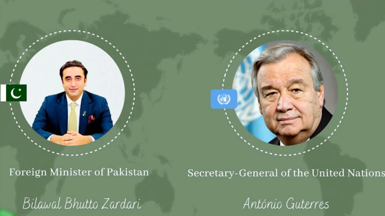 Bilawal, UNSG discuss post-flood recovery in Pakistan