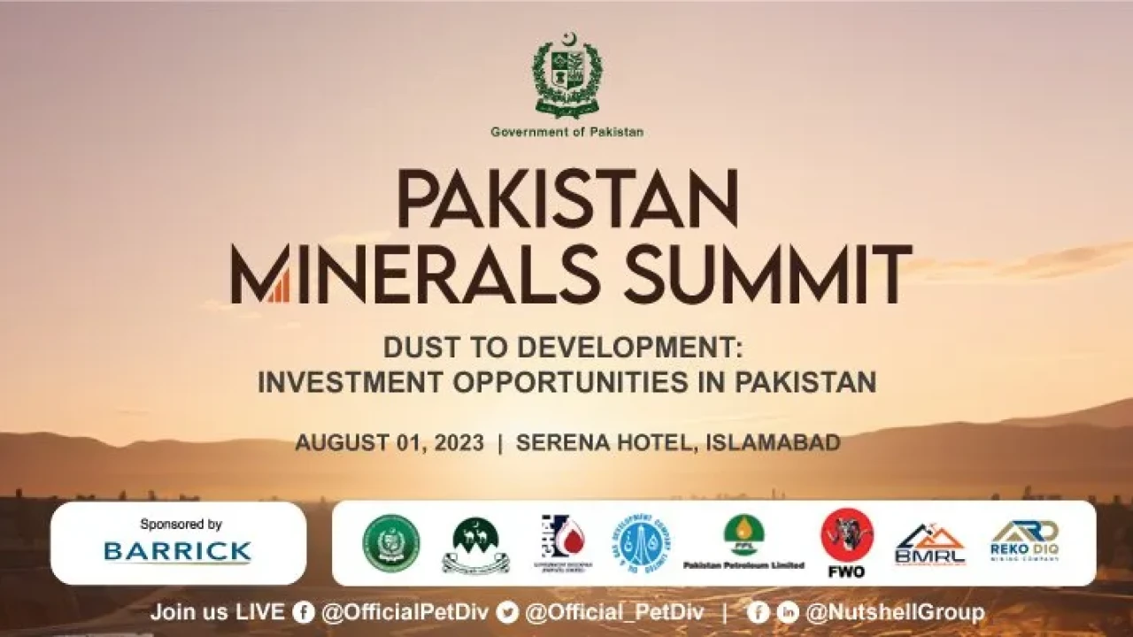 Pakistan Minerals Summit to be held in Islamabad today