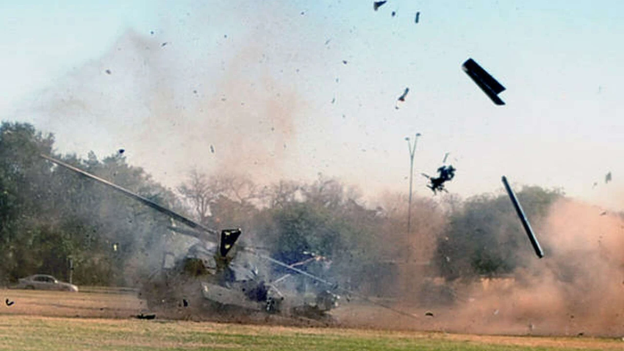 Bandits shoot, Air Force helicopter crashes