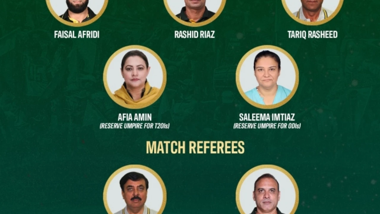 Match officials for Pakistan v South Africa women's series announced