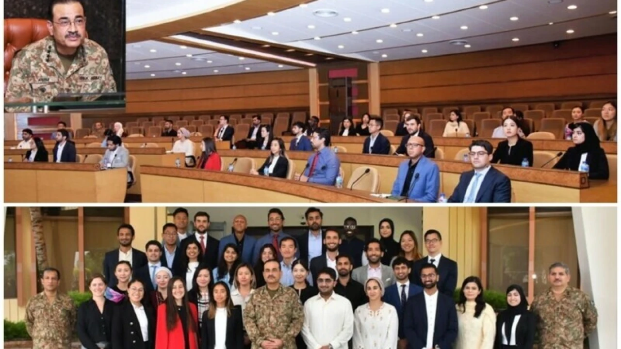 COAS Asim Munir meets Harvard University students at GHQ