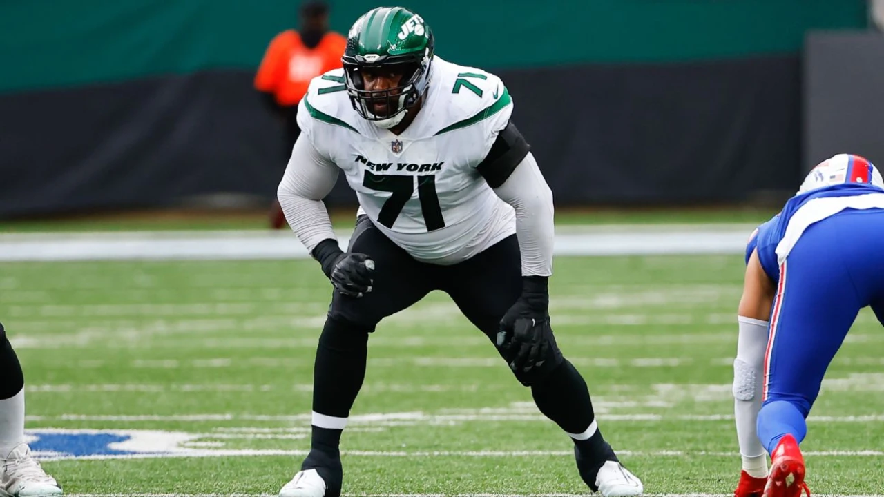 Jets' O-line coming together as LT Brown off PUP