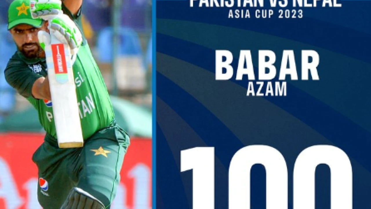 Babar Azam's century sets record in Asia Cup 2023 Opener against Nepal