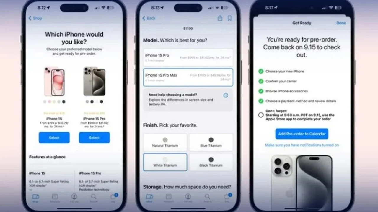 How to pre-order the iPhone 15 series