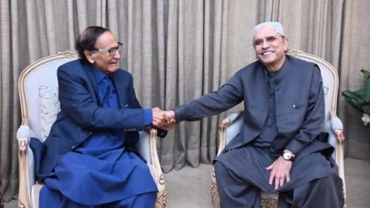 سیاسی رابطے تیز آصف علی زرداری  کی  چودھری شجاعت   سے  ملاقات