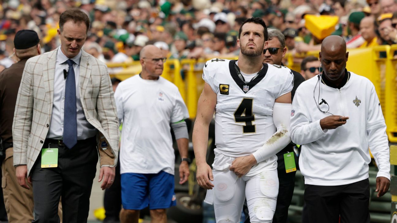 Saints QB Carr suffers shoulder injury, ruled out - Vimarsana News