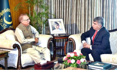 صدر مملکت  ڈاکٹر عارف علوی سے اردن میں پاکستان کے سفیر کی ملاقات