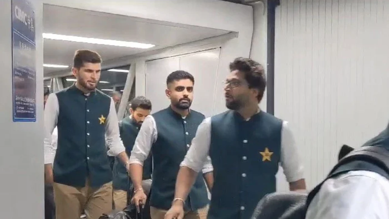 Pakistan team lands in India for World Cup 2023