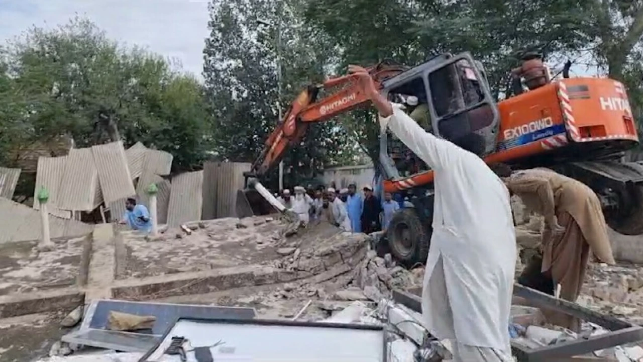 Mosque roof collapses during Friday prayers in Hangu