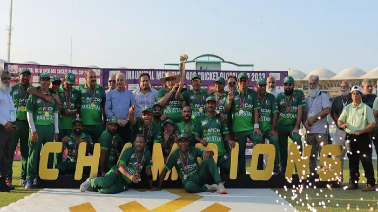 Pakistan crush West Indies to win inaugural Over 40s Global cup