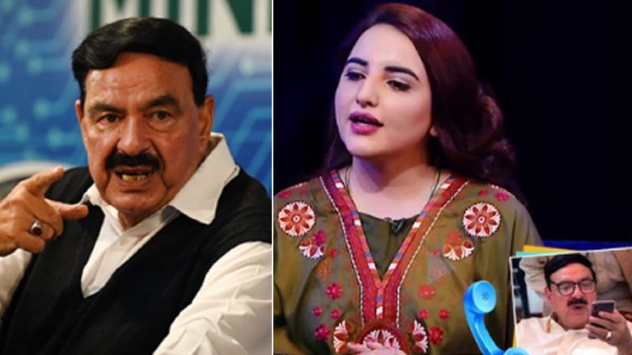 Shiekh Rasheed with Hareem Shah