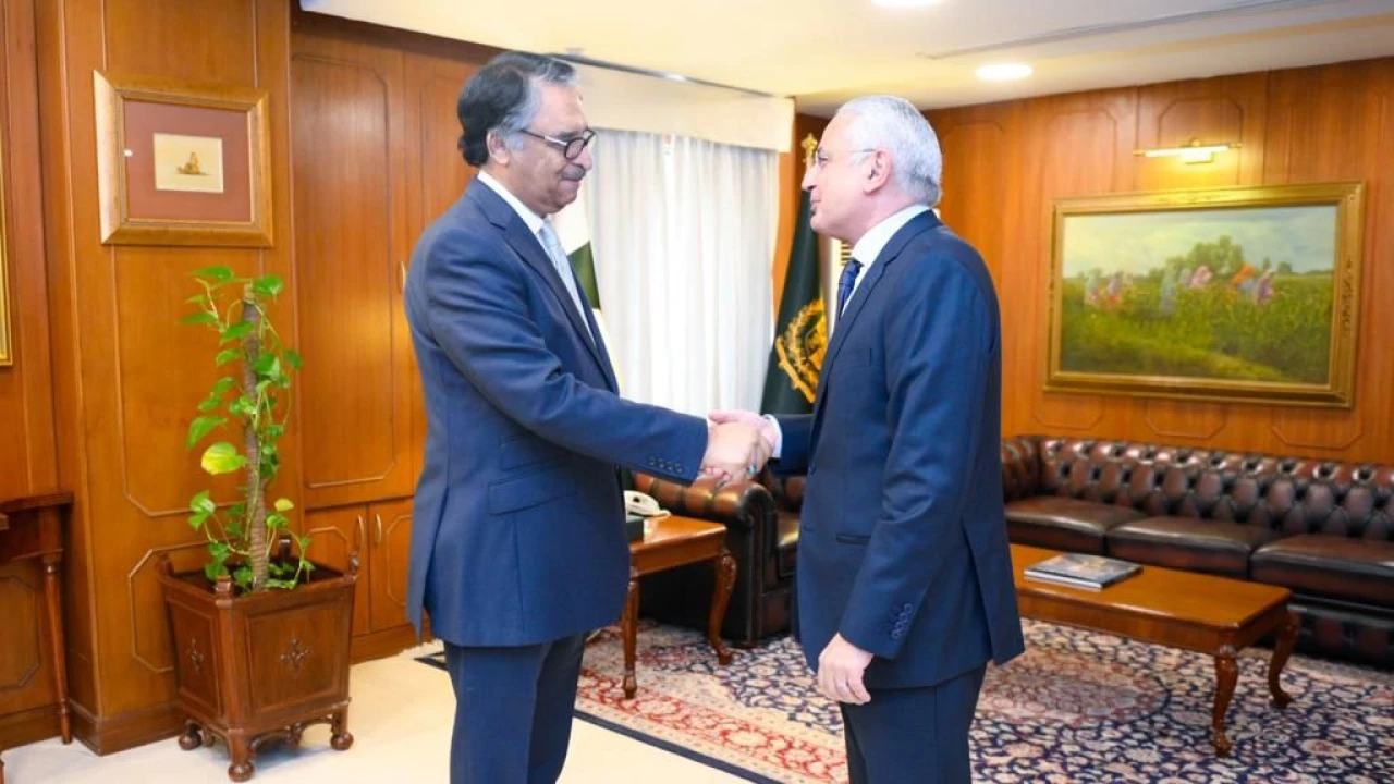 Egyptian ambassador pays farewell call on FM Jilani