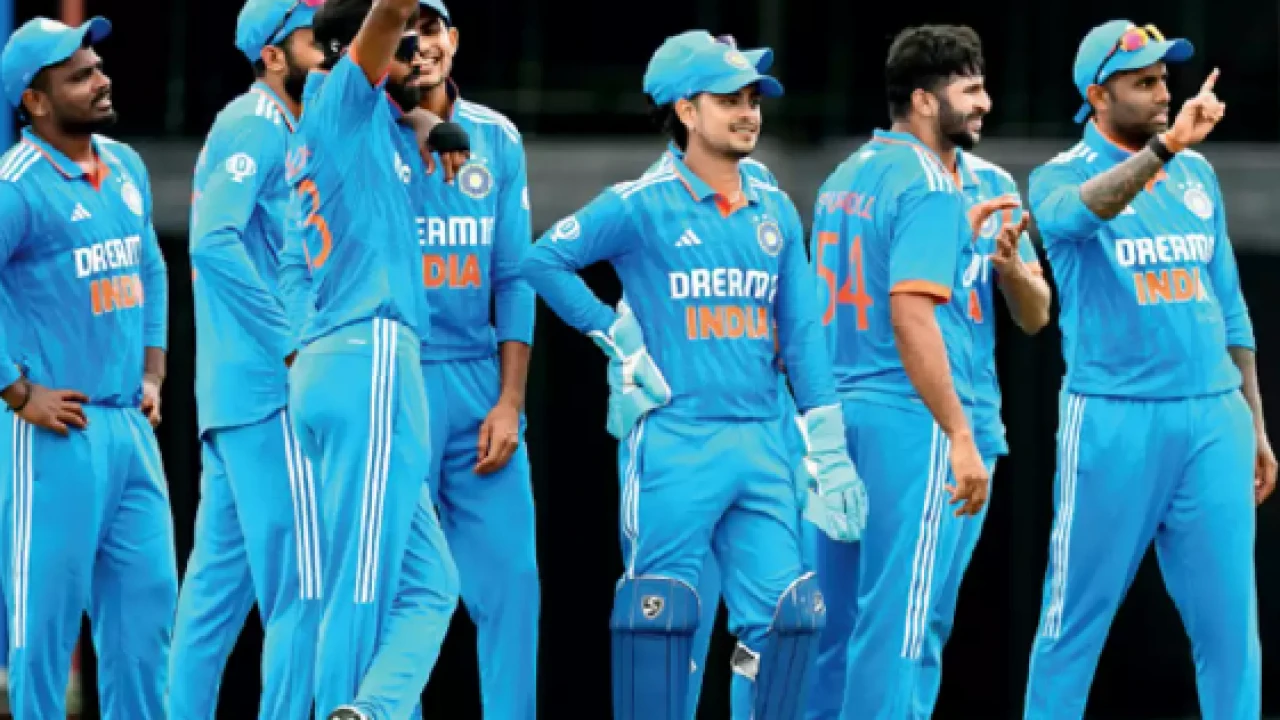 Indian cricketers take a break after winning 5th WC match