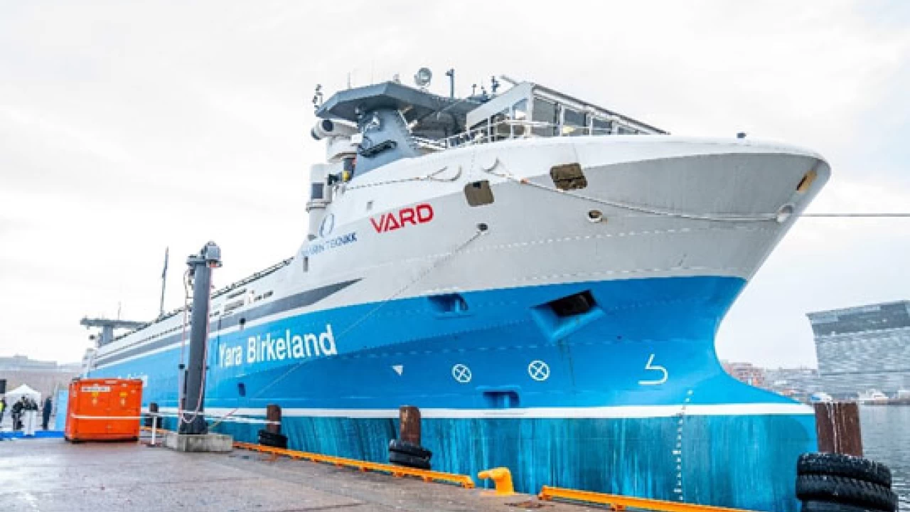 World’s first fully electric autonomous cargo ship launched in Norway