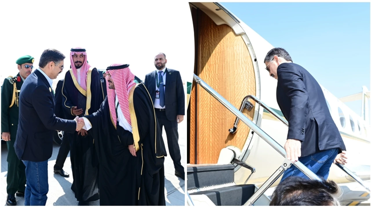 Caretaker PM leaves for Pakistan after concluding visit to Saudi Arabia