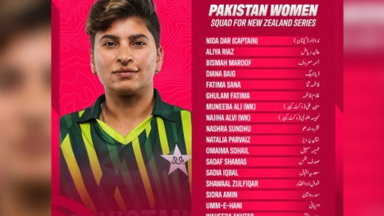 Fatima Sana returns to Pakistan women's squad for New Zealand tour