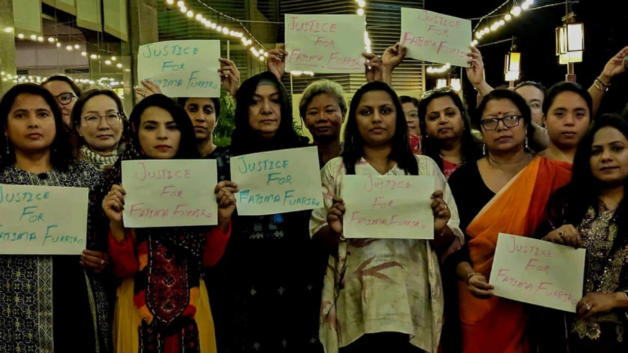 بین الاقوامی تقریب میں  رانی پور کیس میں انصاف میں تاخیر پر احتجاج