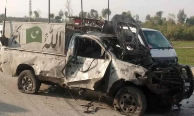 Two martyred as Afghani suicide attacks on security convoy 