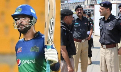 پاکستان کرکٹ ٹیم کے بلے باز صہیب مقصود نے سندھ پولیس پر دورانِ سفر رشوت لینے کا الزام