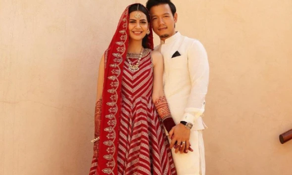 Pakistani actress Madiha Imam ties knot with Moji Basar in India
