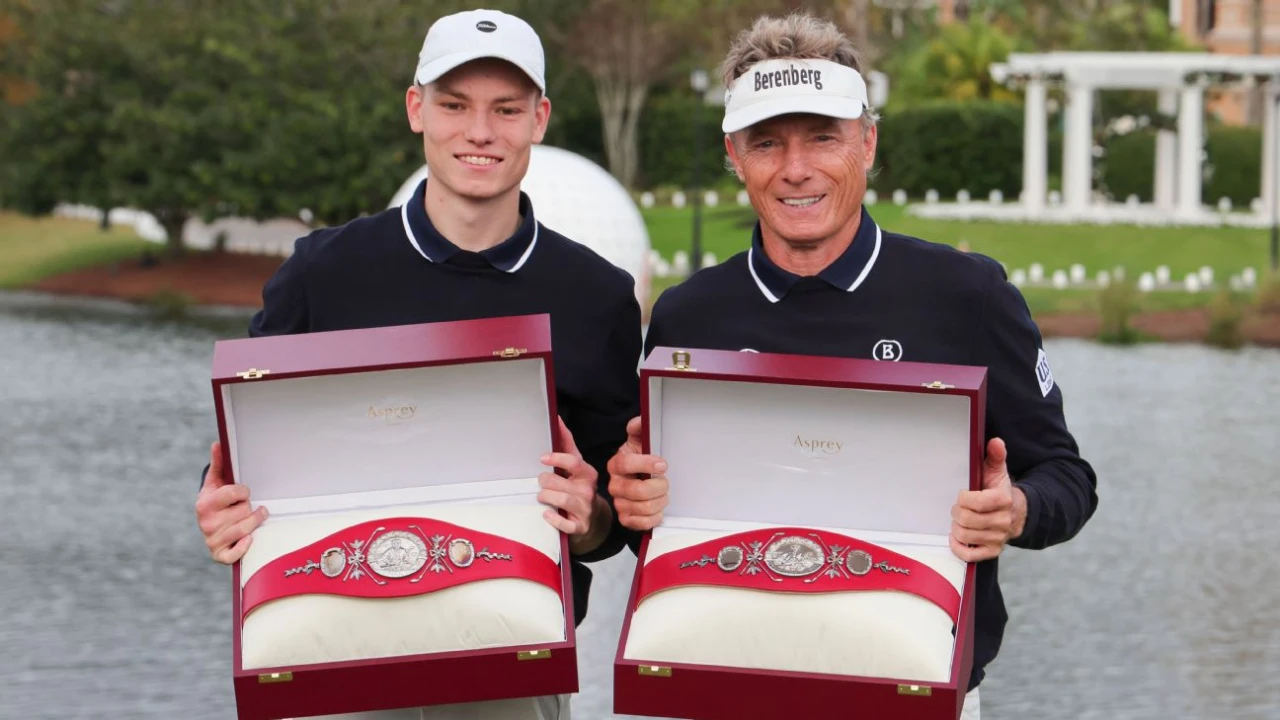 Langer, son win PNC title; Tiger, son finish T-5th