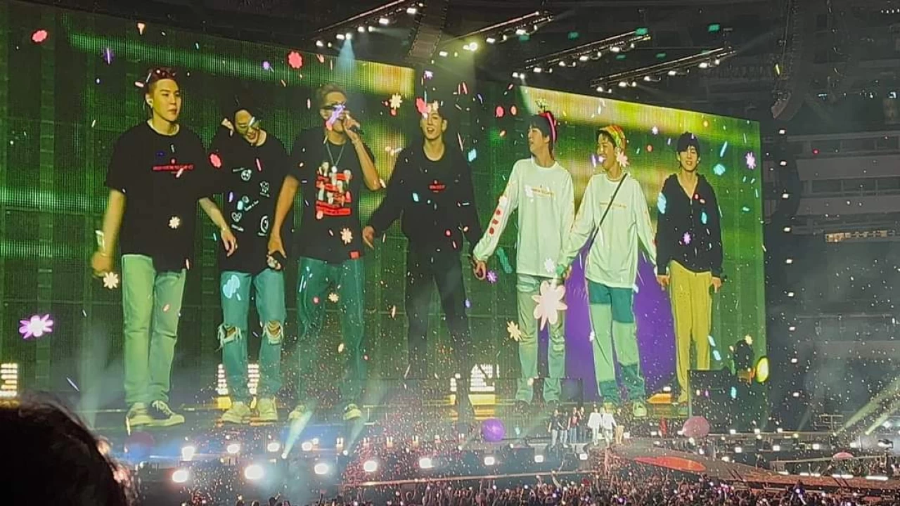 Fans 'euphoric' as BTS performs first in-person concert in two years