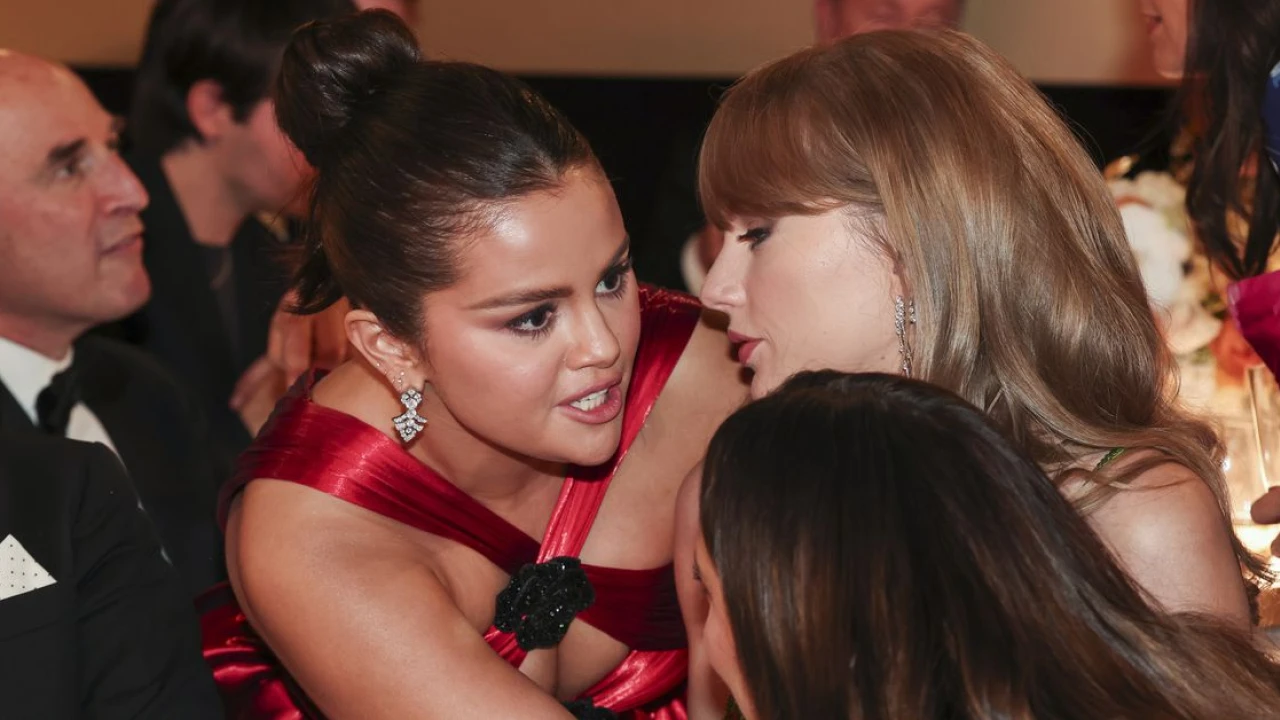 The world is dying to know the secret Selena Gomez told Taylor Swift at the Golden Globes