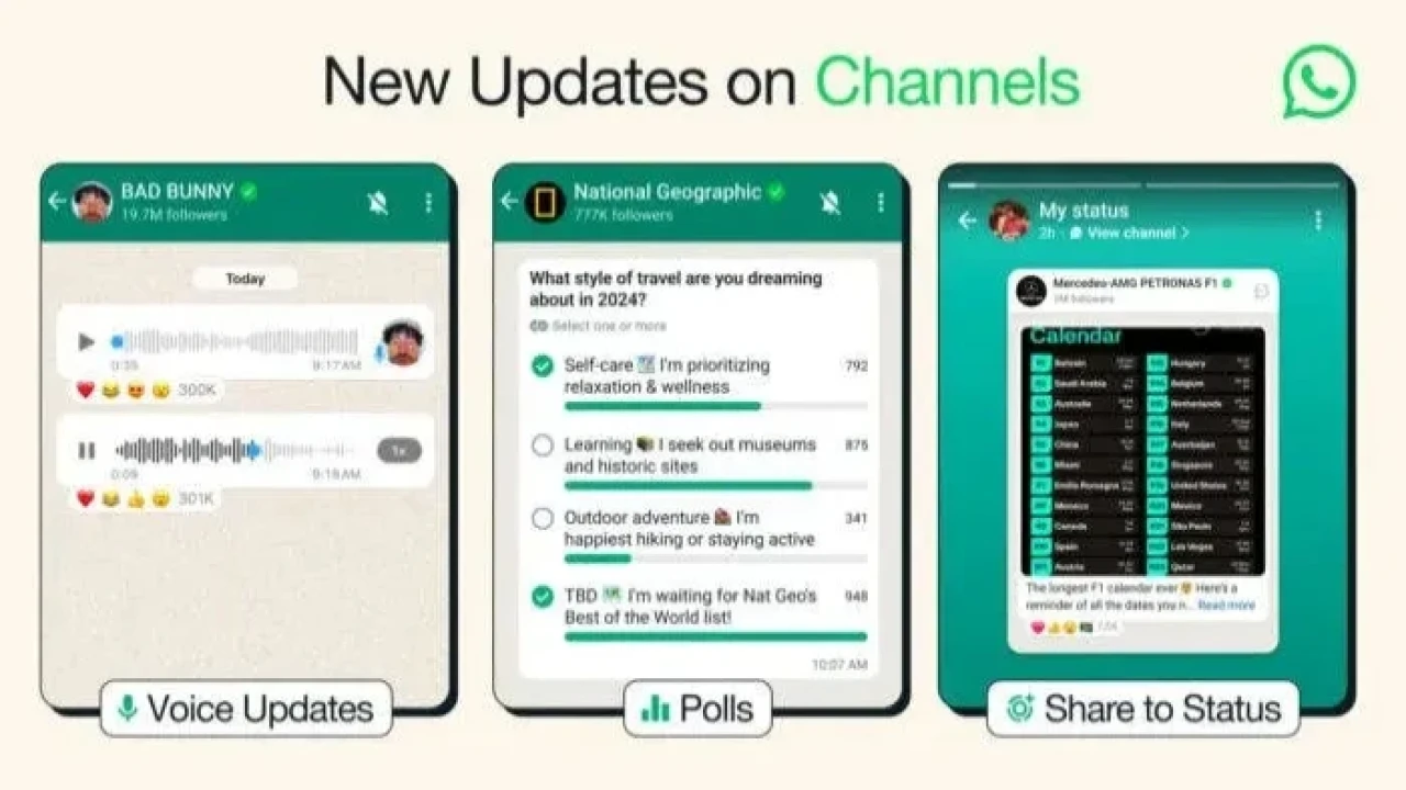 First major update for WhatsApp Channels in 2024