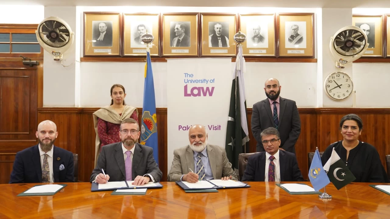 University of law, PU sign MoU to strengthen Pakistan’s legal profession 