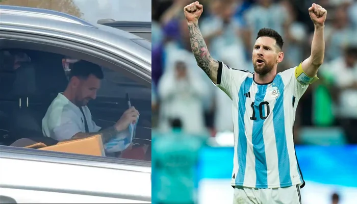Fan won't leave Lionel Messi even in traffic jam - Vimarsana News