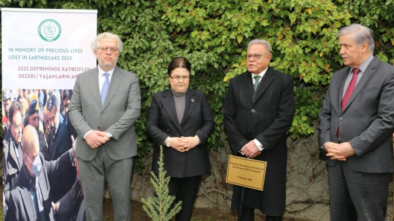 Pakistan Embassy holds tree plantation to commemorate Turkish quake victims