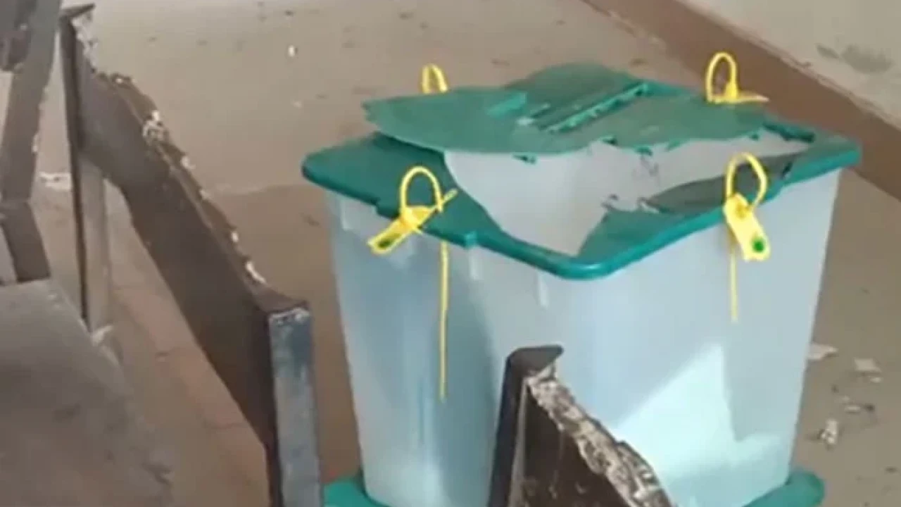 NA-233 Landhi: Armed men break ballot boxes in polling stations