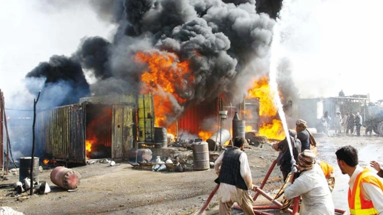 Blast on illegal petrol shop